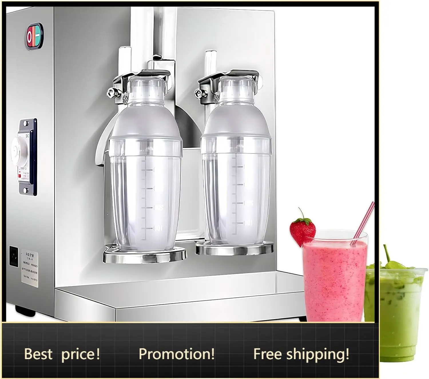 Milkshake Maker Electric Milk Tea Shaker Machine Cocktail & Drink Mixer Stainless Steel
Milkshake Maker Electric Milk Tea Shaker Machine Cocktail & Drink Mixer Stainless Steel