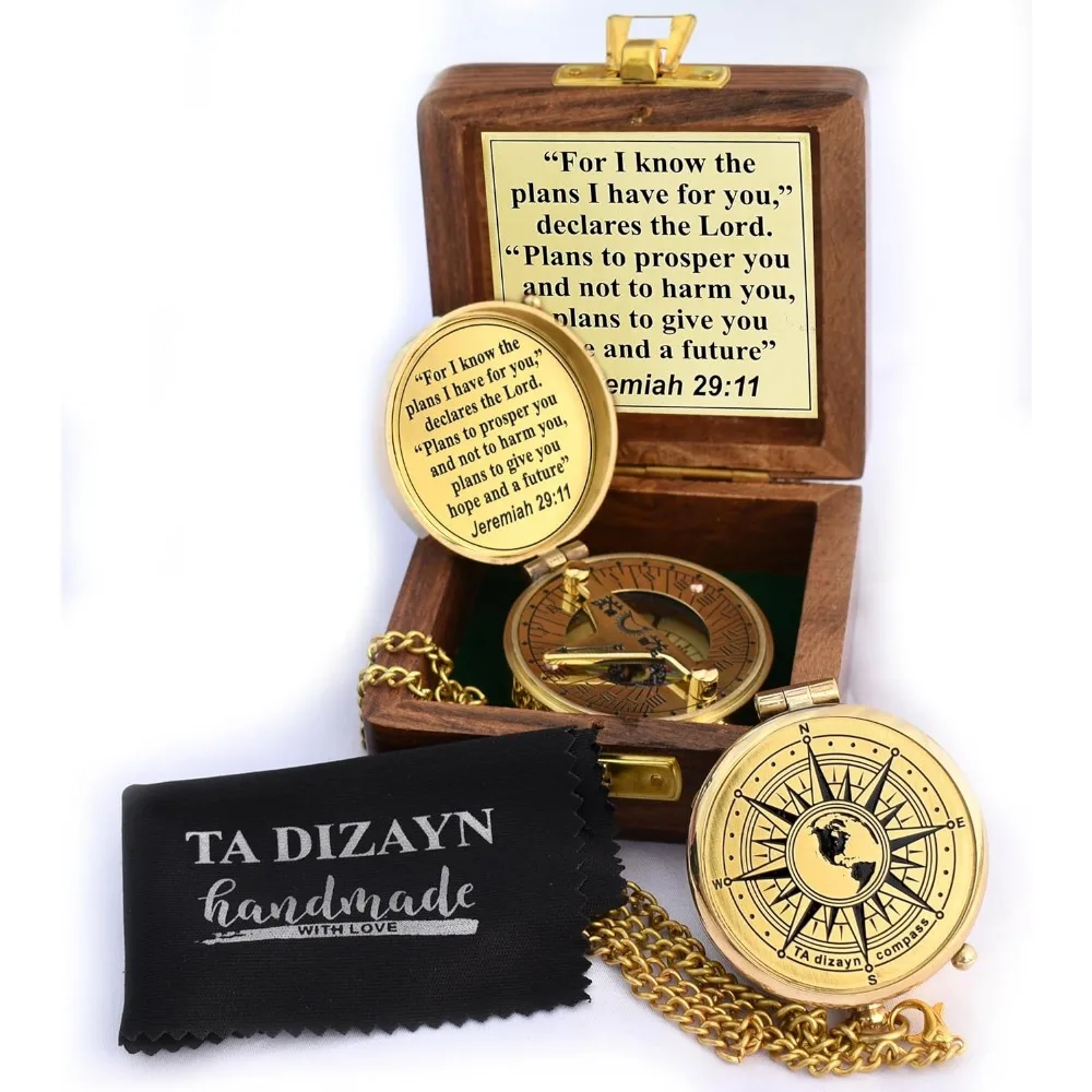 Scripture Compass Engraved with Jeremiah 29 11 Baptism First Communion Confirmation Gift
Scripture Compass Engraved with Jeremiah 29 11 Baptism First Communion Confirmation Gift