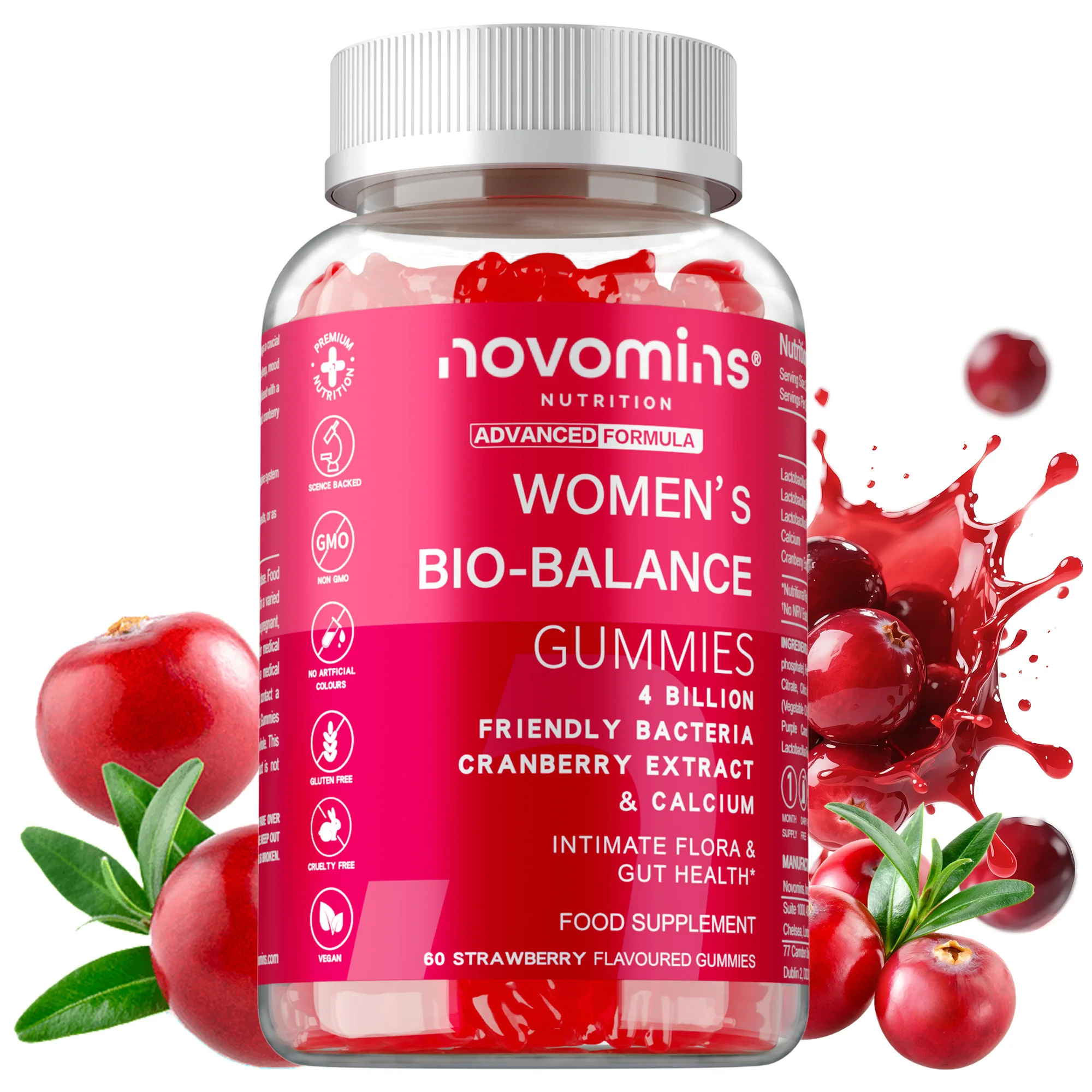 Women's Bio-Balance Gummies - Support Urinary and Vaginal Health, Regulate Menstrual Cycle,Improves Mood,Promotes Ovarian Health
Women's Bio-Balance Gummies - Support Urinary and Vaginal Health, Regulate Menstrual Cycle,Improves Mood,Promotes Ovarian Health