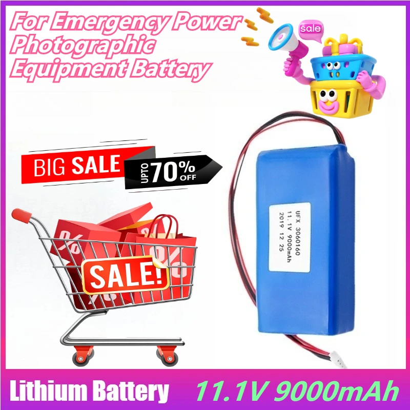 3060160 11.1V 9000mAh Polymer Lithium Battery for Emergency Power Photographic Equipment Battery
3060160 11.1V 9000mAh Polymer Lithium Battery for Emergency Power Photographic Equipment Battery