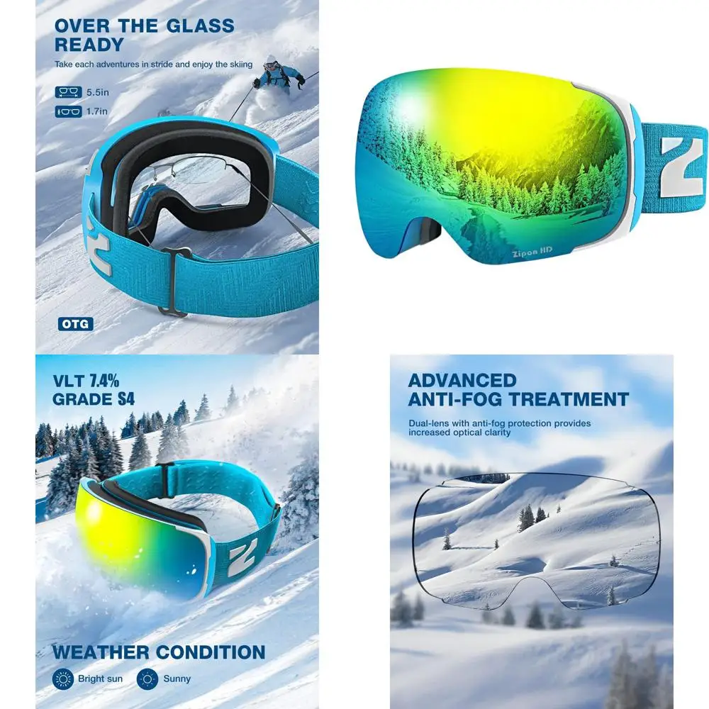 Adult Ski Goggles with HD Lens for Men and Women
Adult Ski Goggles with HD Lens for Men and Women