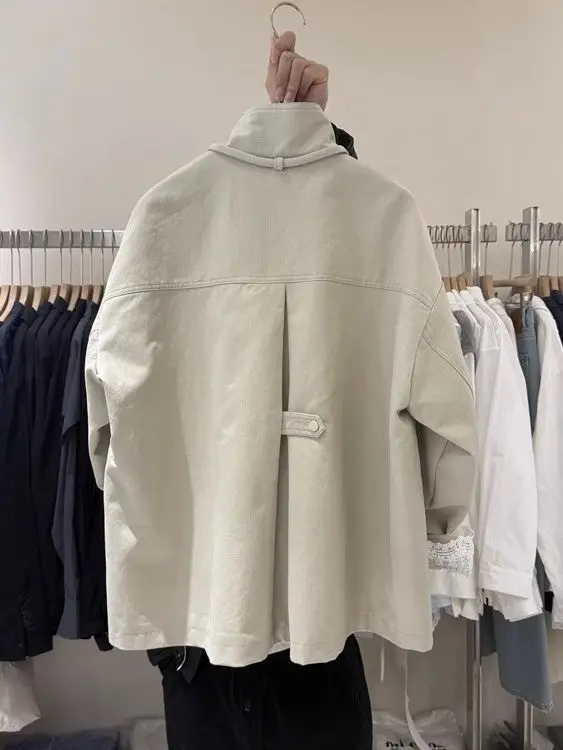 Korean Lace Spliced Stand Up Collar Windbreaker Jacket for Women Autumn 2025 New Style Casual Mid Length Coat
Korean Lace Spliced Stand Up Collar Windbreaker Jacket for Women Autumn 2025 New Style Casual Mid Length Coat