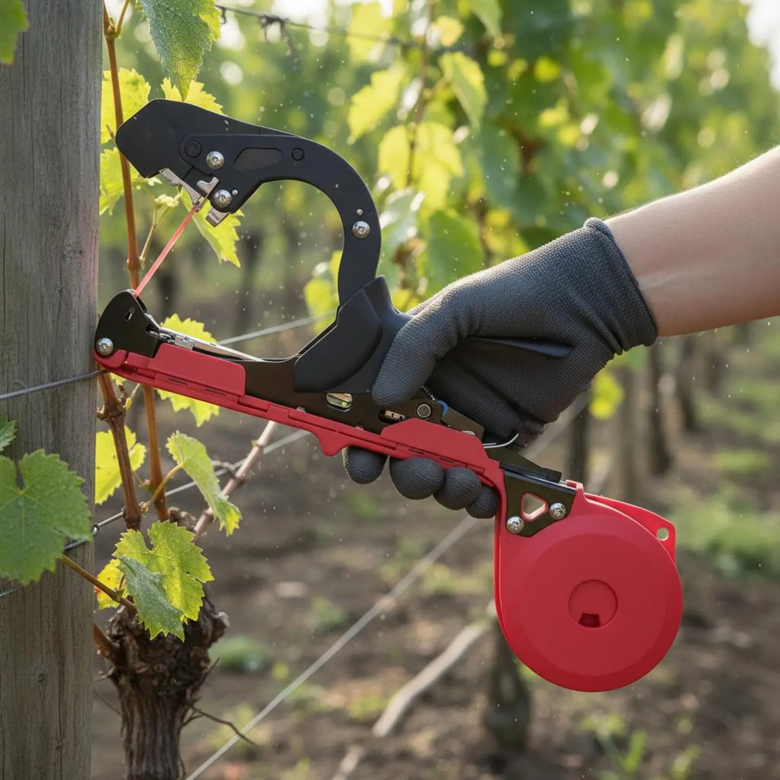 Vine Tying Machine Upgraded Plant Tapener Vine Branch Tying Tool Visible Staple Slot Garden Binding Tool Wide Jaw Opening
Vine Tying Machine Upgraded Plant Tapener Vine Branch Tying Tool Visible Staple Slot Garden Binding Tool Wide Jaw Opening