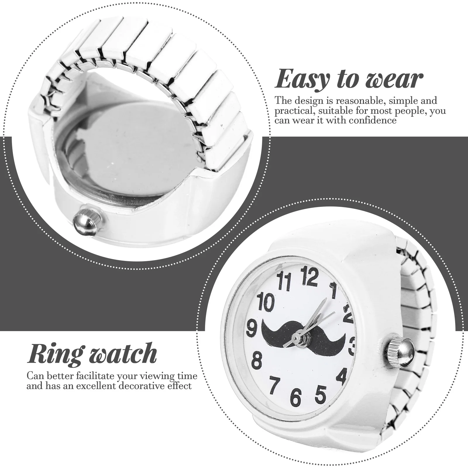 Digital Watches ABS Material Gold Bangle Decorative Circle Women Men Fashion Finger Watch Stylish Ring Retro Exquisite
Digital Watches ABS Material Gold Bangle Decorative Circle Women Men Fashion Finger Watch Stylish Ring Retro Exquisite