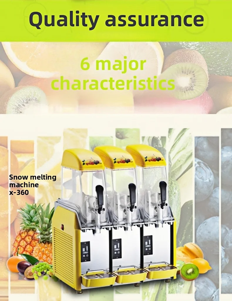 Full Automatic Stainless Steel Commercial Slush Machine Food Grade Countertop Installation
Full Automatic Stainless Steel Commercial Slush Machine Food Grade Countertop Installation