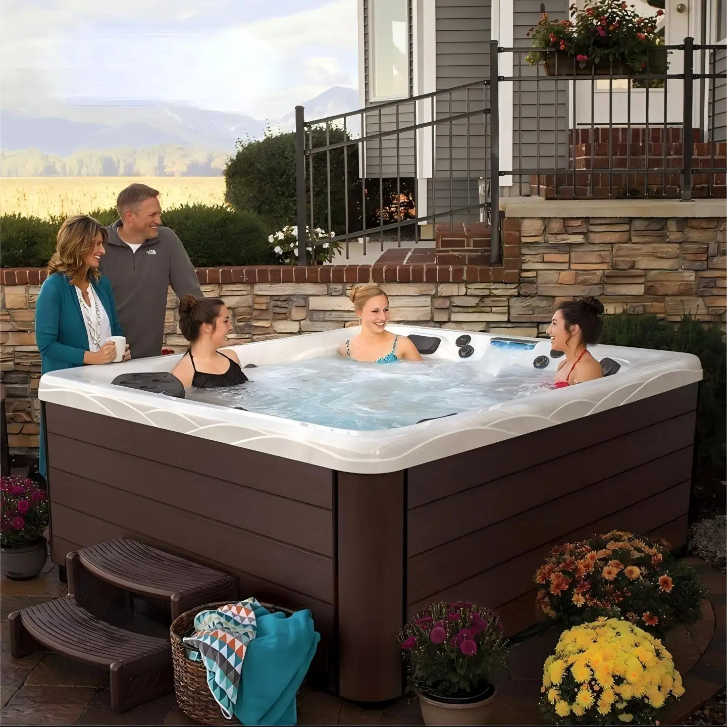 Outdoor Smart Surfing Jacuzzi Villa Heated Heated Hotel Hot Spring Homestay Multiplayer Spa Spa Pool
Outdoor Smart Surfing Jacuzzi Villa Heated Heated Hotel Hot Spring Homestay Multiplayer Spa Spa Pool