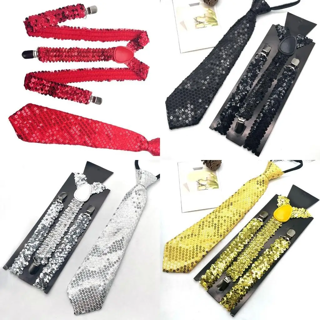 652F Регулируемые с блестками подтяжных подвесных набор для галстуков для тематических вечеринок сцены Показать костюм
652F Регулируемые с блестками подтяжных подвесных набор для галстуков для тематических вечеринок сцены Показать костюм