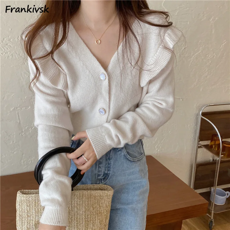 Cardigan Women Ruched Solid V-neck Button Ins Spring Korean Leisure Trendy All-match Students Colorful Brignt Chic Knitwear Fall
Cardigan Women Ruched Solid V-neck Button Ins Spring Korean Leisure Trendy All-match Students Colorful Brignt Chic Knitwear Fall