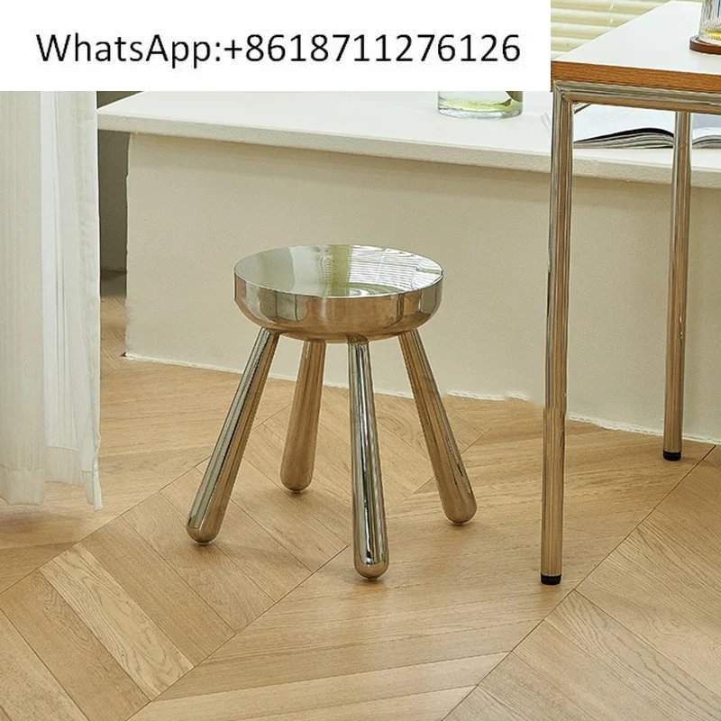 Nordic Stainless Steel Stool, Creative Dining Stool, Bar Stools, Leisure Sofa Chair, Porch Shoe Changing Stool, Home Mobile Seat
Nordic Stainless Steel Stool, Creative Dining Stool, Bar Stools, Leisure Sofa Chair, Porch Shoe Changing Stool, Home Mobile Seat