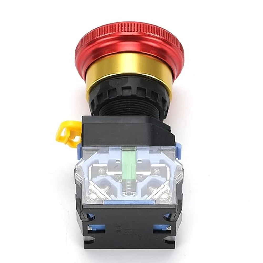 Emergency Stop Button 10A 22Mm Latching Push Button Switch, Aluminum Alloy Round Emergency Stop Switch, 1NO 1NC 440V
Emergency Stop Button 10A 22Mm Latching Push Button Switch, Aluminum Alloy Round Emergency Stop Switch, 1NO 1NC 440V