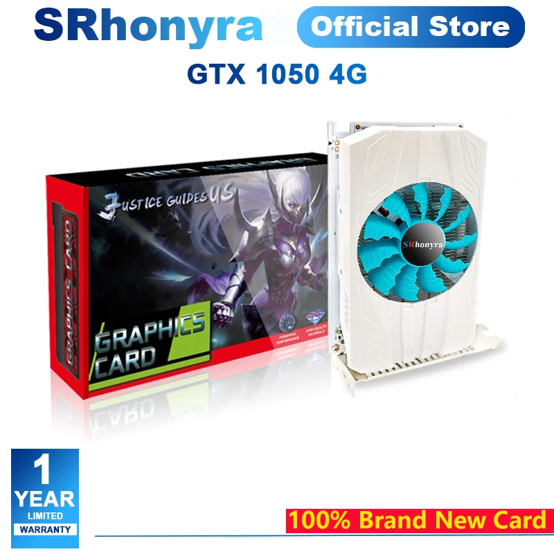 SRhonyra GTX 1050 4GB Graphics Card,GDDR5 128bit 4K Ready HDMI/DP/DVI Outputs PCI Express 3.0 Desktop GPU for Gaming
SRhonyra GTX 1050 4GB Graphics Card,GDDR5 128bit 4K Ready HDMI/DP/DVI Outputs PCI Express 3.0 Desktop GPU for Gaming