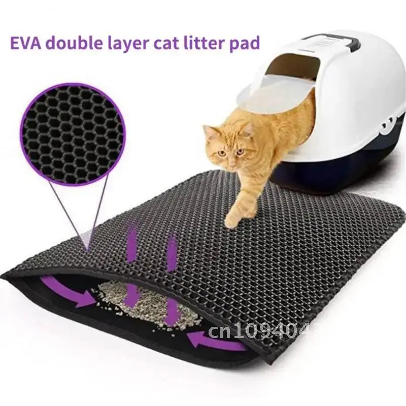 Waterproof EVA Double Layer Cat Litter Box Mat Non-slip Sand Cat Pad Matunder Box Bed Cat Washable Pad Clean The Litter Mat
Waterproof EVA Double Layer Cat Litter Box Mat Non-slip Sand Cat Pad Matunder Box Bed Cat Washable Pad Clean The Litter Mat