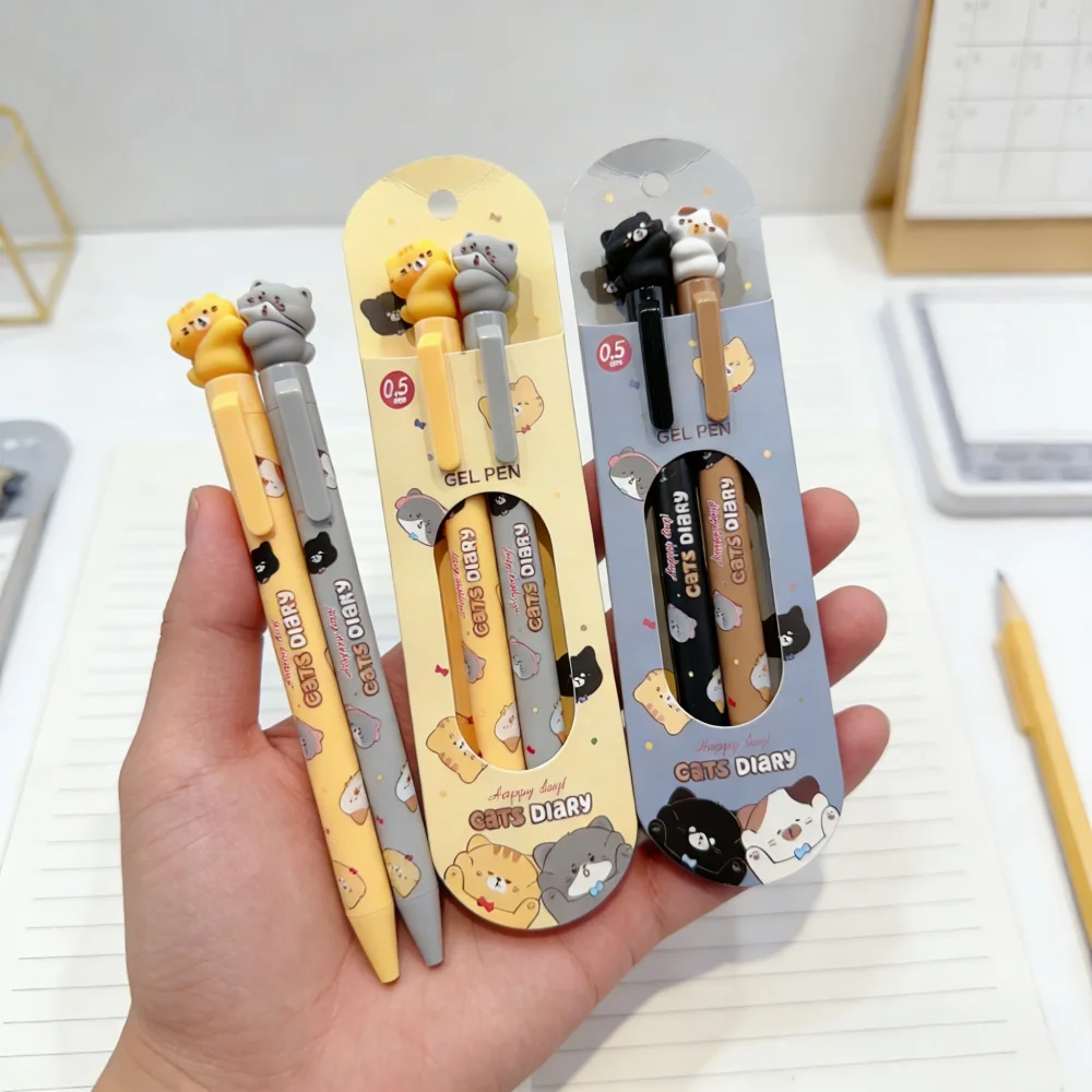 2 шт. милых выдвижных гелевых ручек с черными чернилами 0,5 мм, для школы, канцелярские товары для школы и офиса
2 шт. милых выдвижных гелевых ручек с черными чернилами 0,5 мм, для школы, канцелярские товары для школы и офиса