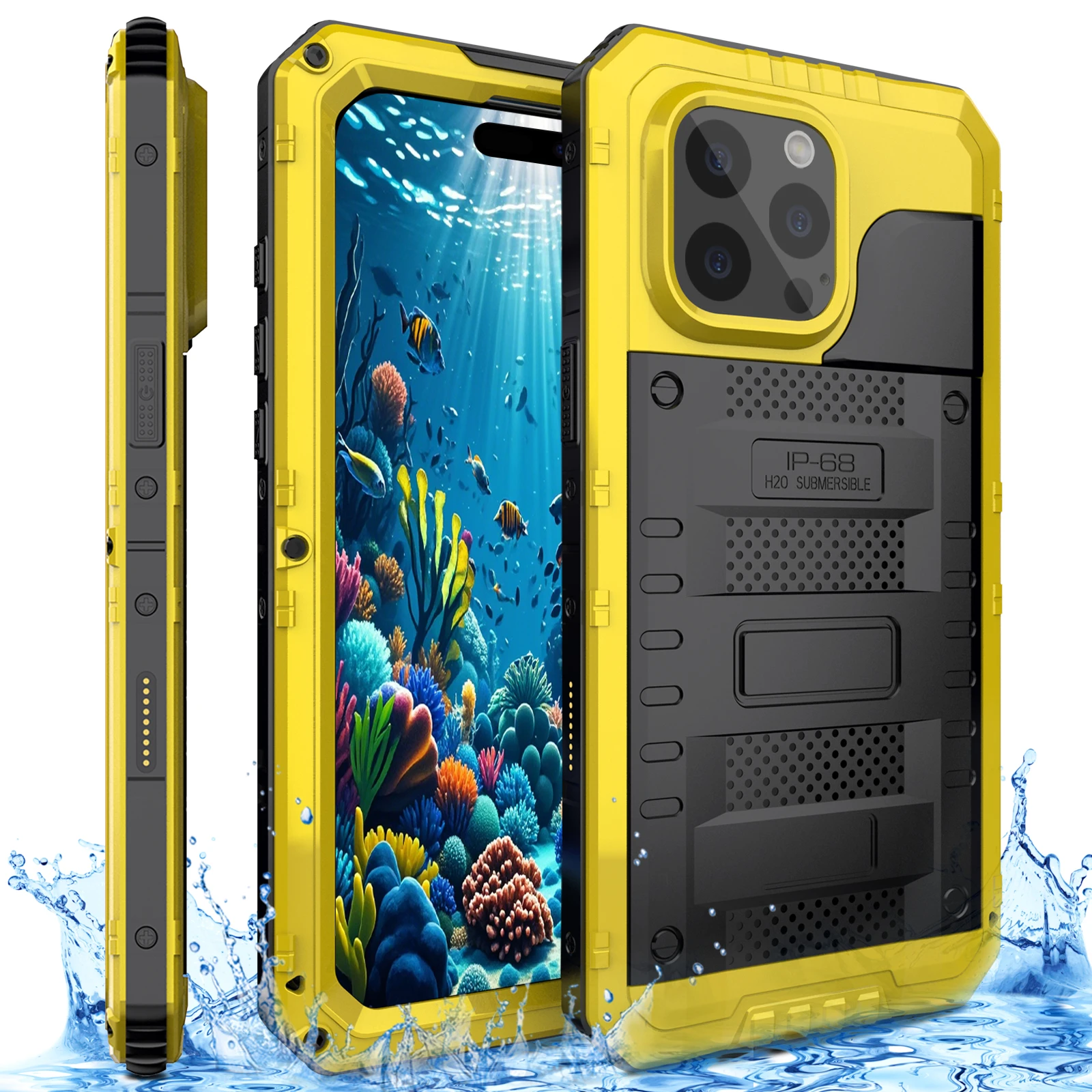 Для iPhone 16 15 14 13 12 11 Pro Max XS Xr 8 7 Plus Ip68 Водонепроницаемый алюминиевый металлический бронированный чехол Противоударный защитный чехол для экрана
Для iPhone 16 15 14 13 12 11 Pro Max XS Xr 8 7 Plus Ip68 Водонепроницаемый алюминиевый металлический бронированный чехол Противоударный защитный чехол для экрана