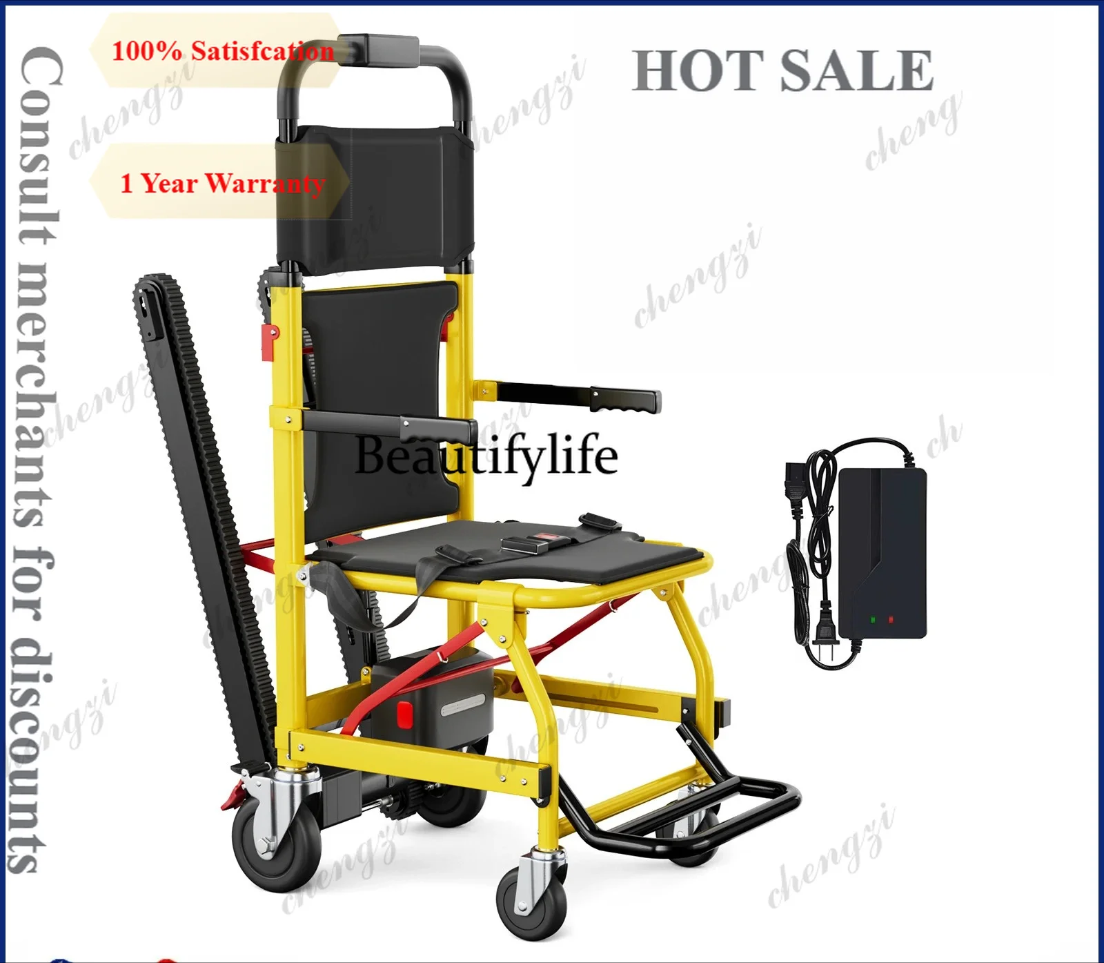 A81 Electric Stair Climbing Chair Foldable Emergency Stair Lift Wheelchair Battery Operated Elderly Disabled Max 440 lbs Load 12
A81 Electric Stair Climbing Chair Foldable Emergency Stair Lift Wheelchair Battery Operated Elderly Disabled Max 440 lbs Load 12