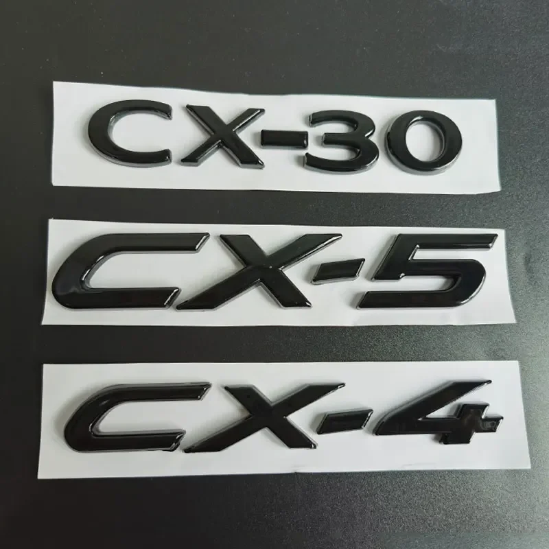 CX4 CX5 CX30 Letter logo Car stickers for Mazda CX-30 CX-4 5 Trunk Retrofit Accessories Displacement Digital Decorative Decals
CX4 CX5 CX30 Letter logo Car stickers for Mazda CX-30 CX-4 5 Trunk Retrofit Accessories Displacement Digital Decorative Decals
