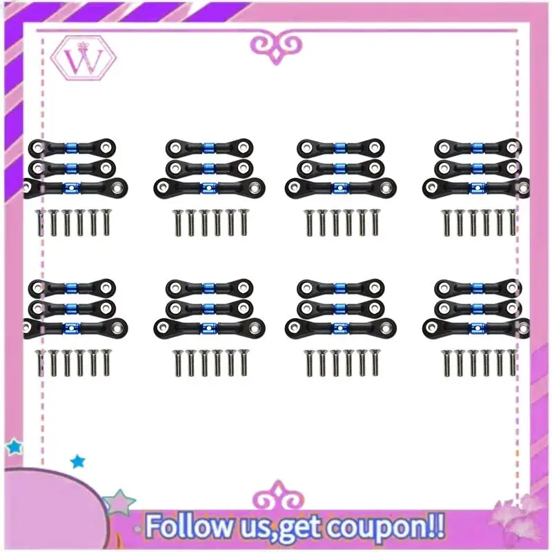Upgraded 24Pcs Steering Link Rod Servo Rod For Tamiya TT-02 TT-02T TT02 TT02T 1/10 RC Car Upgrade Parts Accessories,Blue
Upgraded 24Pcs Steering Link Rod Servo Rod For Tamiya TT-02 TT-02T TT02 TT02T 1/10 RC Car Upgrade Parts Accessories,Blue