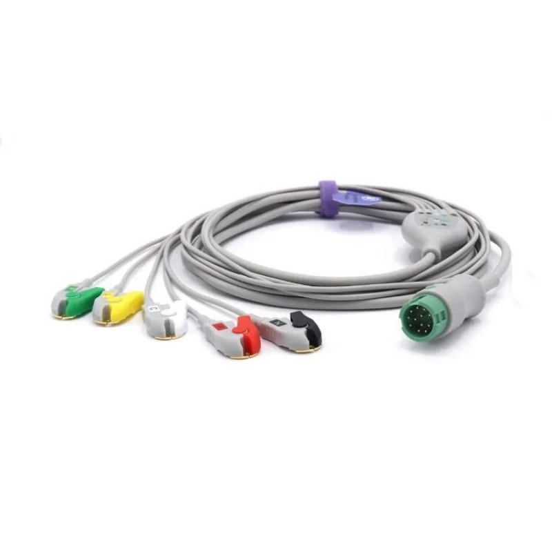 Совместимый 12-контактный кабель ЭКГ Mindray, 5 отведения, с кабелями, IEC
Совместимый 12-контактный кабель ЭКГ Mindray, 5 отведения, с кабелями, IEC