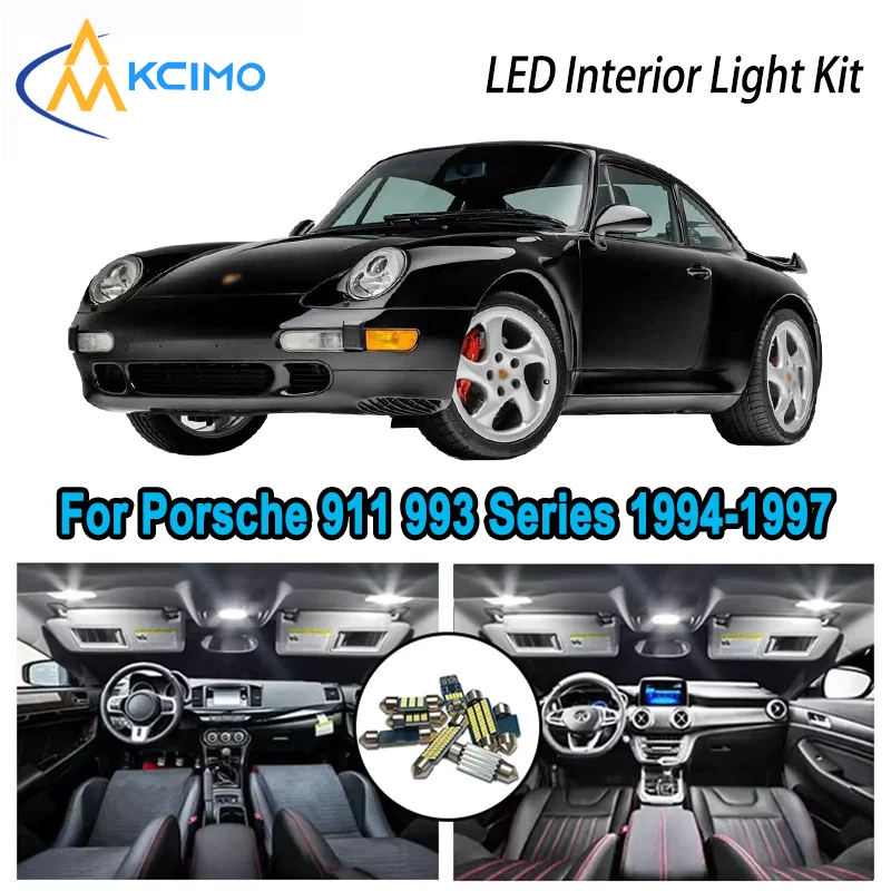 For Porsche 911 993 Series 1994-1997 1995 Premium Bright LED Interior Dome Map Trunk Light Kit Car Led Lamps Canbus No Error
For Porsche 911 993 Series 1994-1997 1995 Premium Bright LED Interior Dome Map Trunk Light Kit Car Led Lamps Canbus No Error