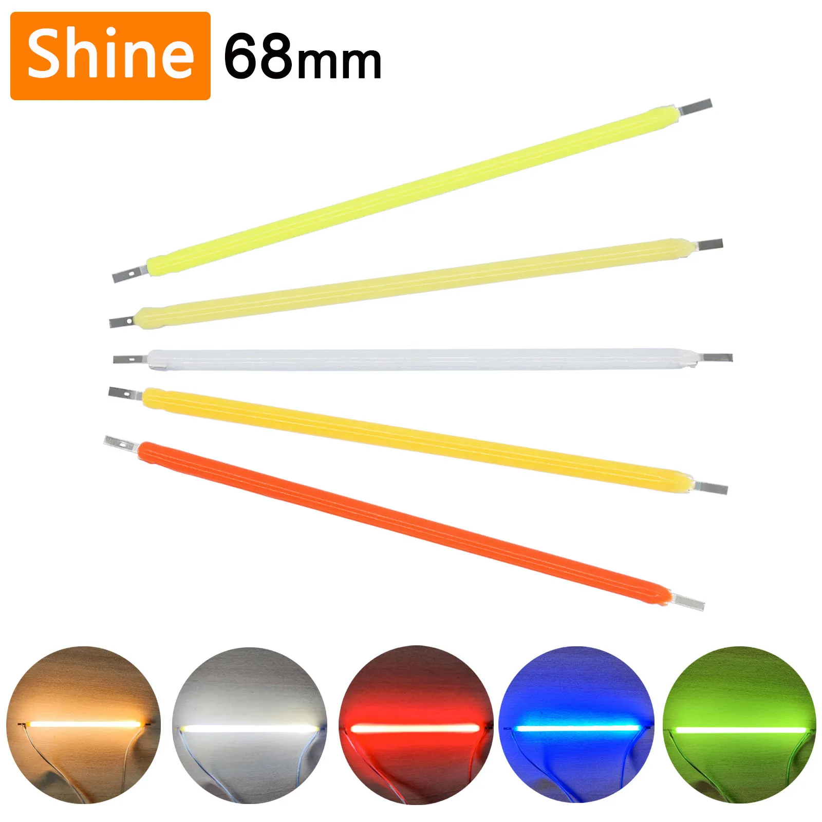 10pcs DC 3V 68MM COB Led Filament 2700k White Blue Red Green Edison Bulb Parts Lamp Incandescent Light Accessories Diodes DIY
10pcs DC 3V 68MM COB Led Filament 2700k White Blue Red Green Edison Bulb Parts Lamp Incandescent Light Accessories Diodes DIY