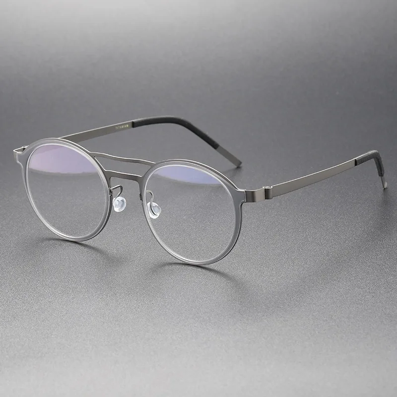 Retro Round Double Beam Glasses Framess 9739 Screwless Women Myopia Titanium Lightweight Denmark Handmade Blue Blocking for Men
Retro Round Double Beam Glasses Framess 9739 Screwless Women Myopia Titanium Lightweight Denmark Handmade Blue Blocking for Men