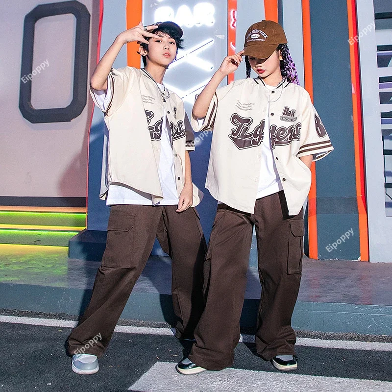 Hip Hop Girls Loose Baseball Jacket Cargo Pants Boys Streetwear Shirt Street Dance Joggers Kids Costumes Child Jazz Clothes Sets
Hip Hop Girls Loose Baseball Jacket Cargo Pants Boys Streetwear Shirt Street Dance Joggers Kids Costumes Child Jazz Clothes Sets