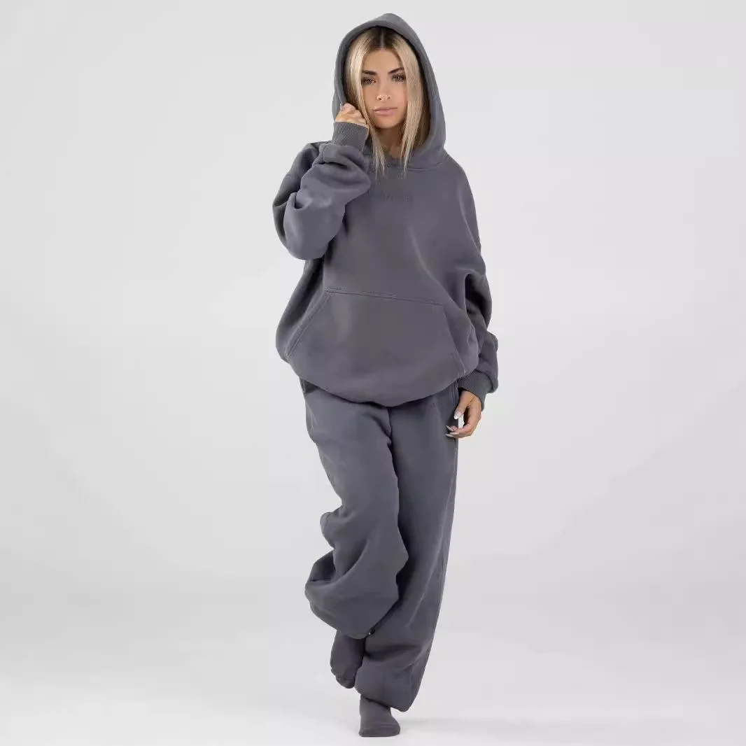 Two Piece Pant Sets Women Solid Thick Sweatshirts Warm Hoodies Top Suits Casual Hooded Sweatshirts And Jogging Pants Outfits
Two Piece Pant Sets Women Solid Thick Sweatshirts Warm Hoodies Top Suits Casual Hooded Sweatshirts And Jogging Pants Outfits