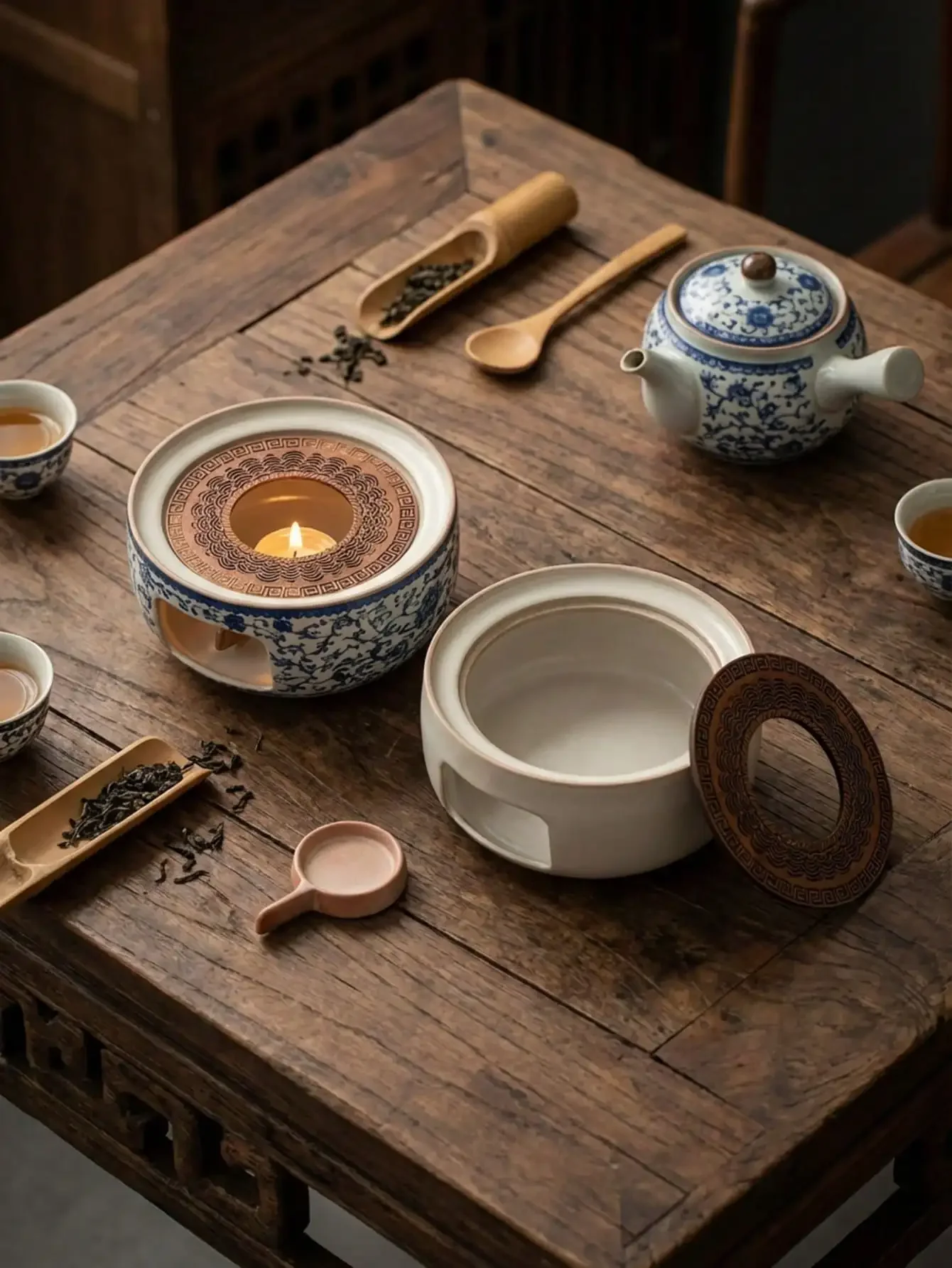Ceramic Tea Pot Warmer - Elegant Candle-Heated Stand For Keeping Tea Warm, Afternoon Tea Essential & Table Decor
Ceramic Tea Pot Warmer - Elegant Candle-Heated Stand For Keeping Tea Warm, Afternoon Tea Essential & Table Decor