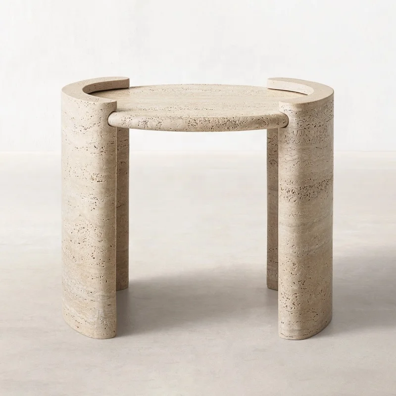 OEM ODM Modern Nordic Style Wholesale Side Tables Travertine Natural Stone Marble Side Table
OEM ODM Modern Nordic Style Wholesale Side Tables Travertine Natural Stone Marble Side Table