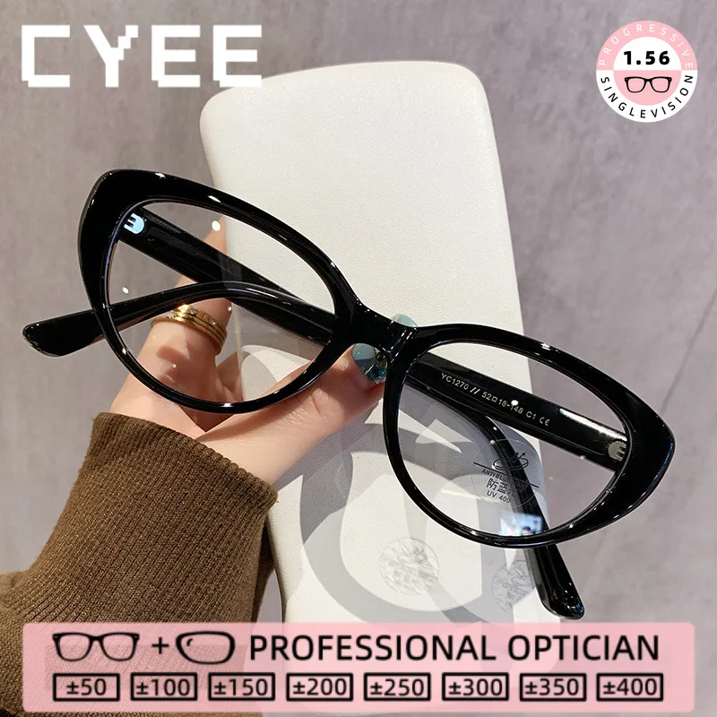 CYEE Cat Eye Vintage Reading Eyegiasses Womens Blue Light Blocking High-End Customization Myopia Prescription Optical Glasses
CYEE Cat Eye Vintage Reading Eyegiasses Womens Blue Light Blocking High-End Customization Myopia Prescription Optical Glasses