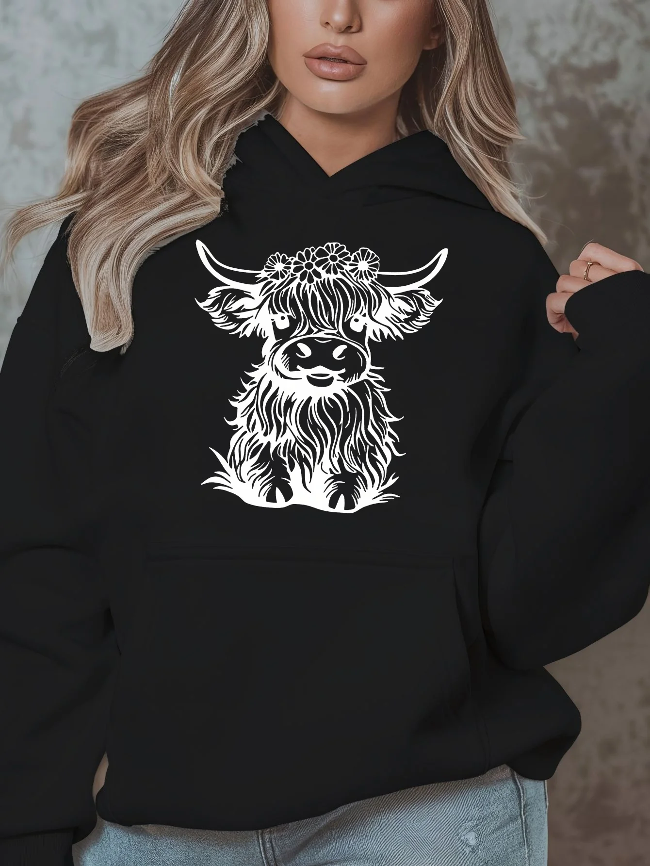 Women's Highland Cattle Print Hoodie Sweatshirt Long Sleeve Sweatshirt Pullover Tops Streetwear Fashion Autumn Winter Clothing
Women's Highland Cattle Print Hoodie Sweatshirt Long Sleeve Sweatshirt Pullover Tops Streetwear Fashion Autumn Winter Clothing