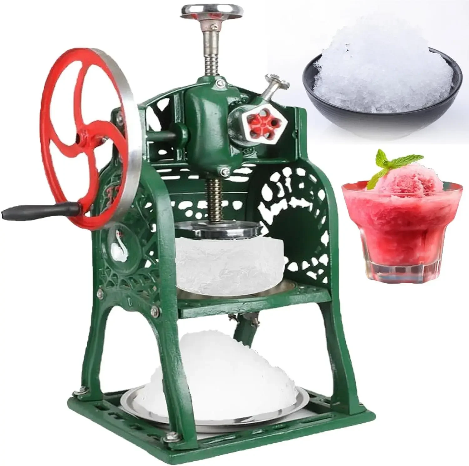 Manual Ice Shaver Machine, Old-Fashioned Snow Plow Ice Crusher Crush Ice Easily and Save Effort Ideal for Hot Pot Restaurants an
Manual Ice Shaver Machine, Old-Fashioned Snow Plow Ice Crusher Crush Ice Easily and Save Effort Ideal for Hot Pot Restaurants an