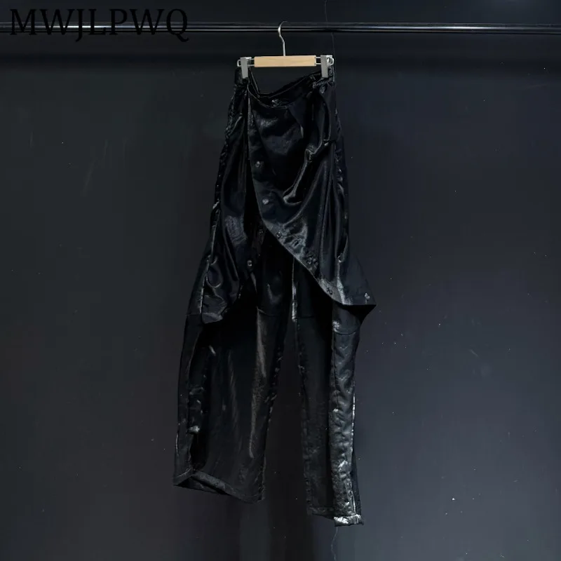 MWJLPWQ Deconstructed Design Black Wide-leg Pants For Men Loose-fit Workwear New Style Autumn Patchwork Casual Trousers 16160
MWJLPWQ Deconstructed Design Black Wide-leg Pants For Men Loose-fit Workwear New Style Autumn Patchwork Casual Trousers 16160