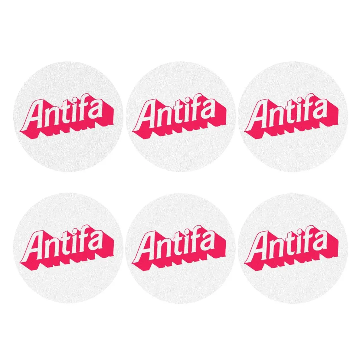 Antifa Coasters PVC Leather Placemats Waterproof Insulation Coffee Mats For Decor Home Kitchen Dining Pads Set of 6
Antifa Coasters PVC Leather Placemats Waterproof Insulation Coffee Mats For Decor Home Kitchen Dining Pads Set of 6