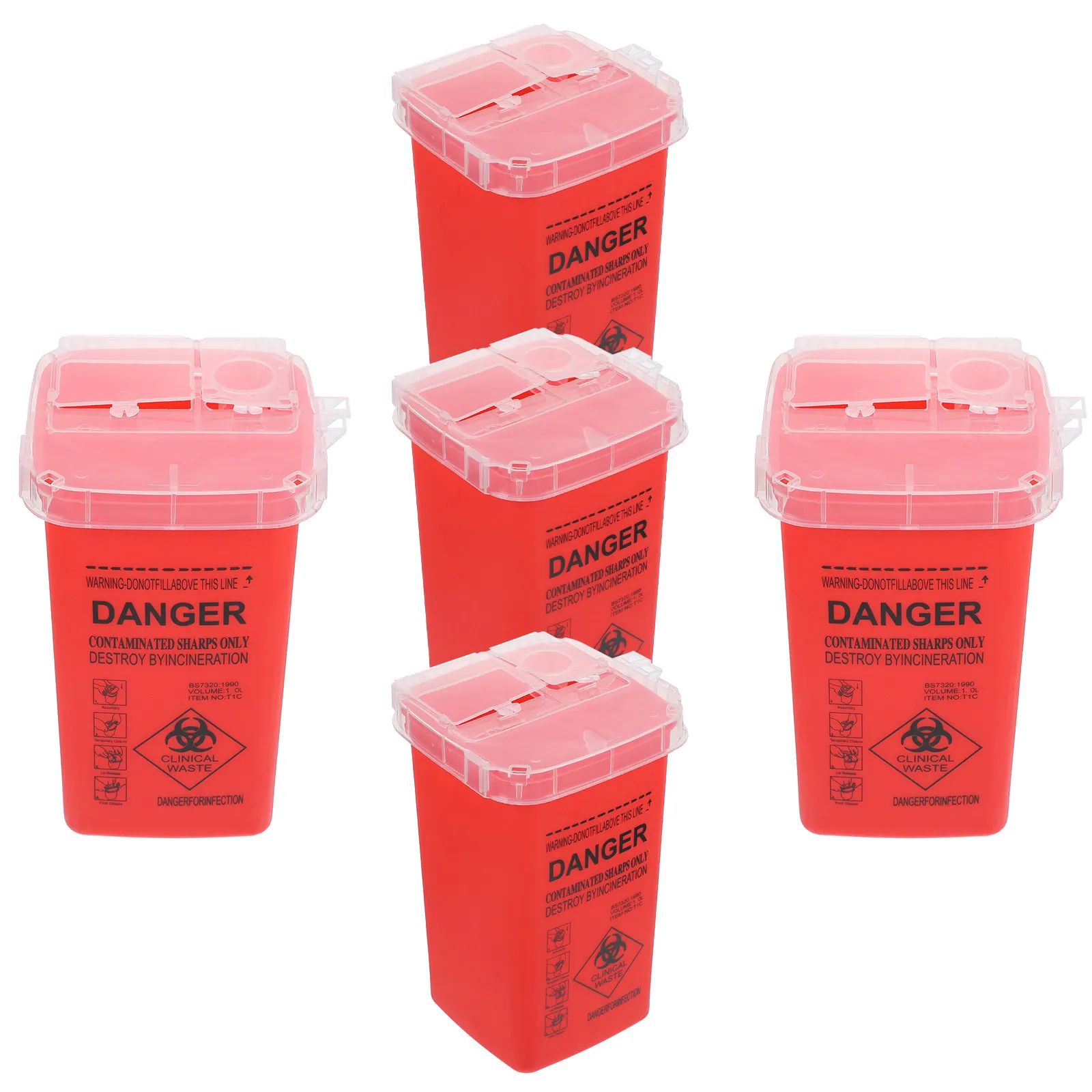 5Pcs Sharps Collection Bucket High Visibility Safe Needle Disposal Container for Tattoo Waste Needle Bin Beauty Salon Use Large
5Pcs Sharps Collection Bucket High Visibility Safe Needle Disposal Container for Tattoo Waste Needle Bin Beauty Salon Use Large