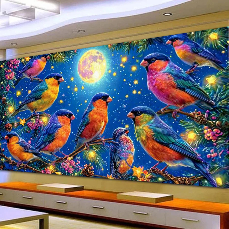 Moon Bird Friend Party Large Size Diy Diamond Art Painting Kits Animals Full Square Round Drill Mosaic Embroidery Picture
Moon Bird Friend Party Large Size Diy Diamond Art Painting Kits Animals Full Square Round Drill Mosaic Embroidery Picture