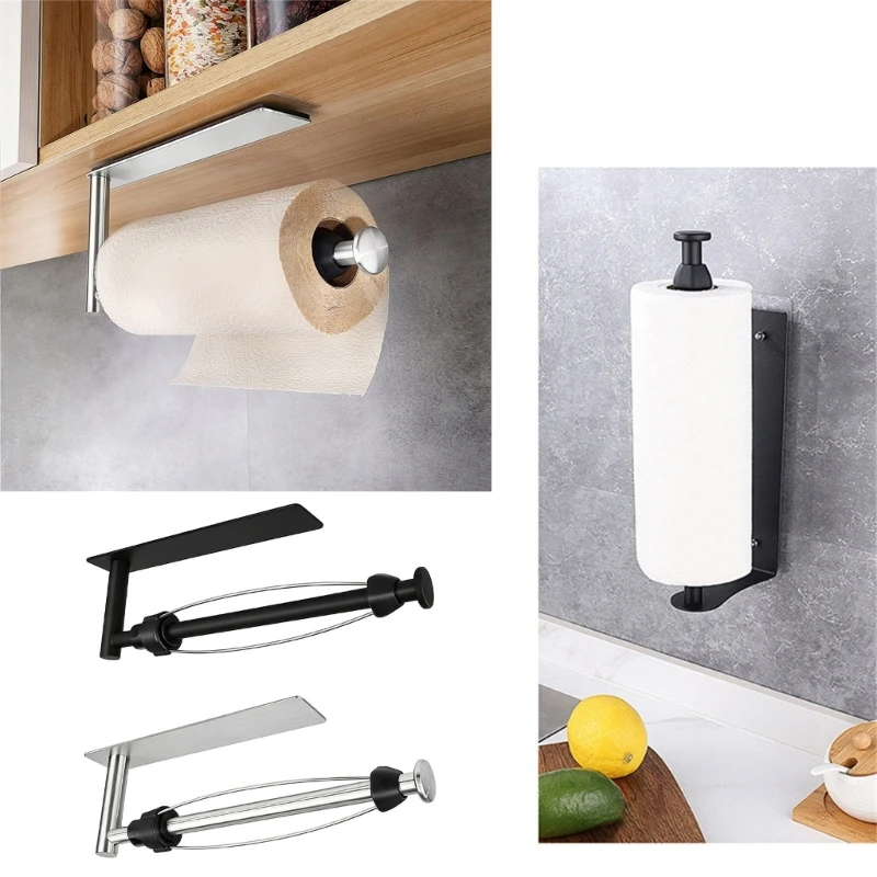 Wall Mounted Paper Towel Rack Metal Bar for Kitchen Cabinet Underside Fridge Side and Garage Storage Use M4YD
Wall Mounted Paper Towel Rack Metal Bar for Kitchen Cabinet Underside Fridge Side and Garage Storage Use M4YD