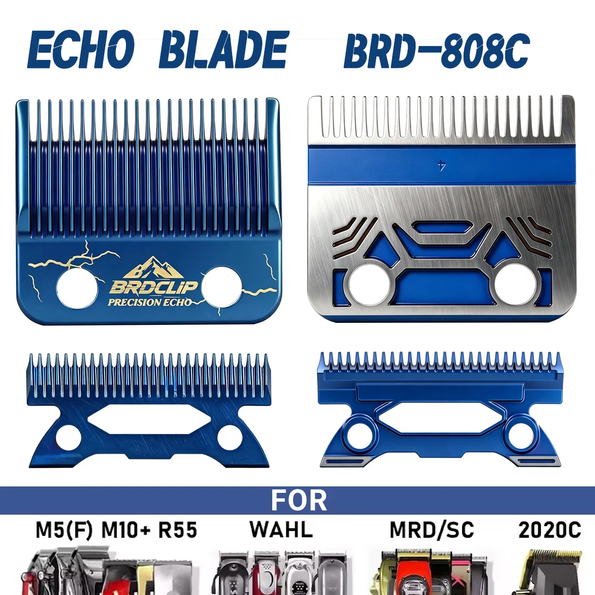 BRDCLIP BRD-808C High Carbon Steel Ceramic Replaceable Blade Suitable for MRD SC Madeshow ECHO Hair Clipper Blade
BRDCLIP BRD-808C High Carbon Steel Ceramic Replaceable Blade Suitable for MRD SC Madeshow ECHO Hair Clipper Blade