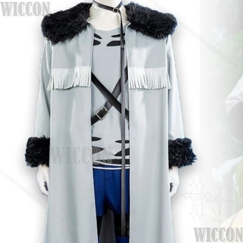 Frieren Long Silver Hair Pointed Ear Elf Mage White Jacket Black Tights Gold Embroidery Elegant Cosplay Festival Fancy Comic Con
Frieren Long Silver Hair Pointed Ear Elf Mage White Jacket Black Tights Gold Embroidery Elegant Cosplay Festival Fancy Comic Con