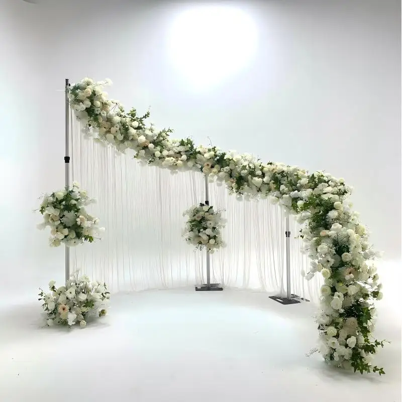 #¥2025 New Arrivals Modern Aluminum Alloy Outdoor Wedding Stage S Shaped Backdrop Arch Beaded Curtain Flower Runner Decoration
#¥2025 New Arrivals Modern Aluminum Alloy Outdoor Wedding Stage S Shaped Backdrop Arch Beaded Curtain Flower Runner Decoration