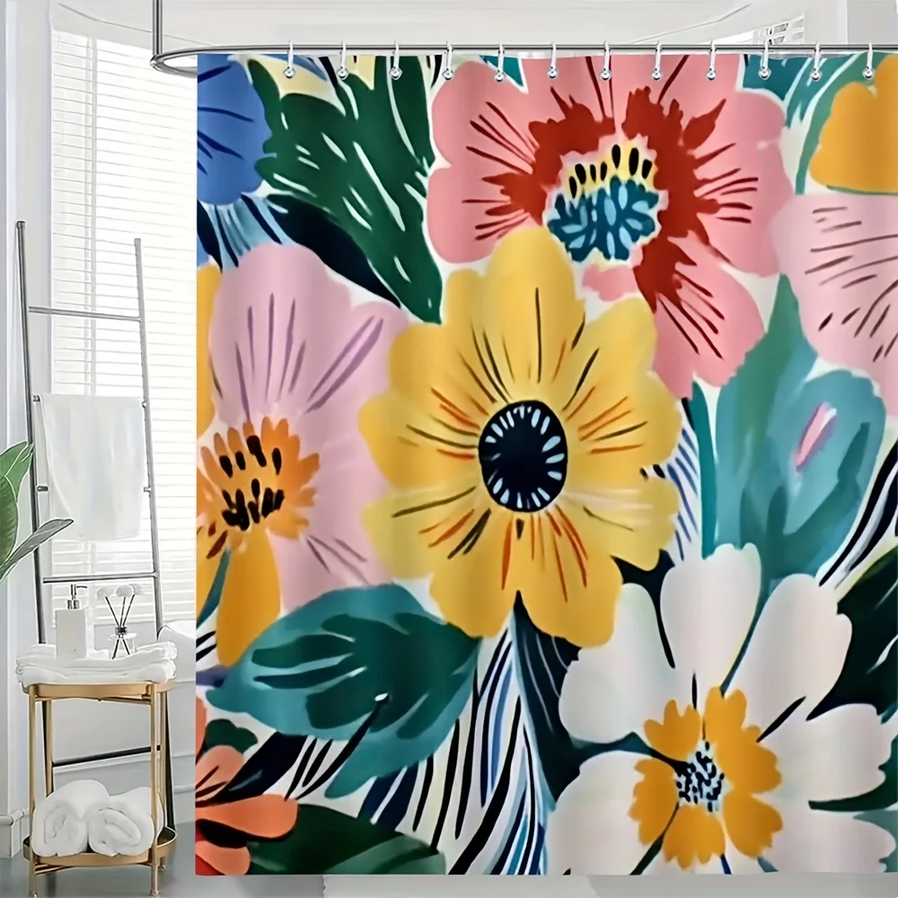 Waterproof Floral Shower Curtain 180x180cm Boho Botanical Tropical Sunflowers Shower Liner Bathroom Home Decor Curtain
Waterproof Floral Shower Curtain 180x180cm Boho Botanical Tropical Sunflowers Shower Liner Bathroom Home Decor Curtain