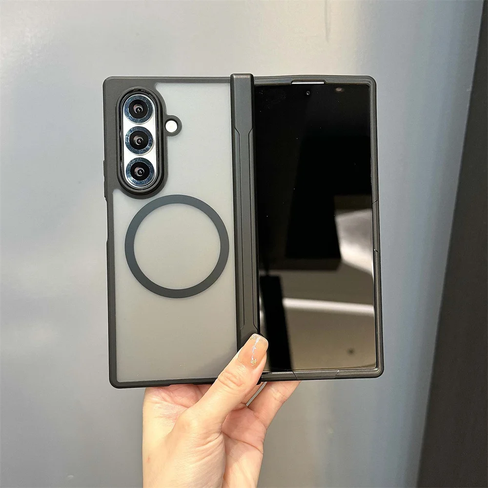 Прозрачный чехол для телефона Magsafe с магнитной петлей для Samsung Galaxy Z Fold 7 Fold7 5G 2025, противоударный прозрачный чехол
Прозрачный чехол для телефона Magsafe с магнитной петлей для Samsung Galaxy Z Fold 7 Fold7 5G 2025, противоударный прозрачный чехол