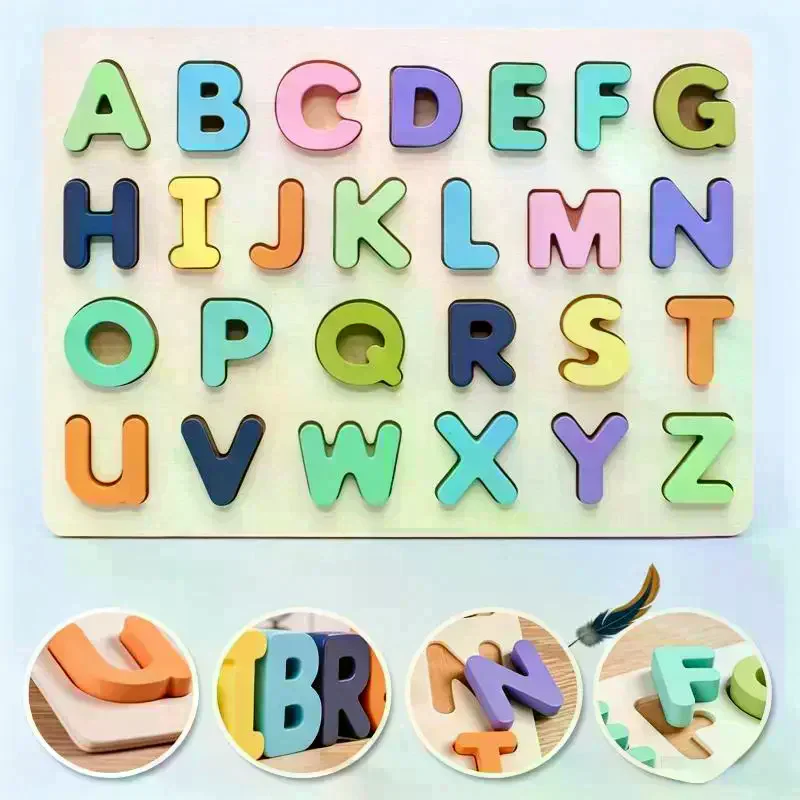 Toddlers Wooden Number And Letter Puzzle Montessori Toy ABC Alphabet Number Shape Matching Board Game Educational Toy For Kids
Toddlers Wooden Number And Letter Puzzle Montessori Toy ABC Alphabet Number Shape Matching Board Game Educational Toy For Kids
