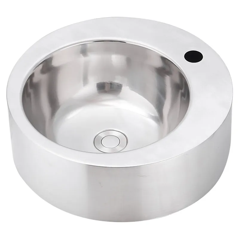 304 stainless steel countertop basin round art basin washbasin household washbasin creative washbasin
304 stainless steel countertop basin round art basin washbasin household washbasin creative washbasin
