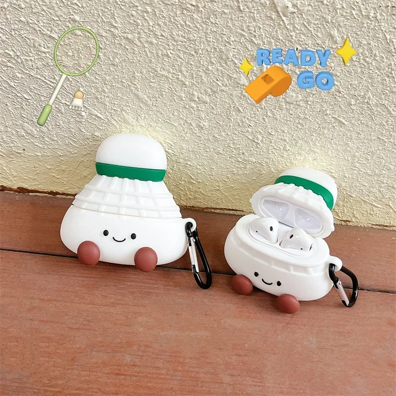 Cartoon Badminton Case for AirPods 4 Airpod 1 2 3 Pro Pro2 Bluetooth Earbuds Charging Box Protective Earphone Case Cover
Cartoon Badminton Case for AirPods 4 Airpod 1 2 3 Pro Pro2 Bluetooth Earbuds Charging Box Protective Earphone Case Cover
