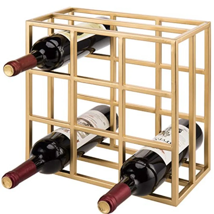MyGif Gold Wine Rack for 9 Bottles, Modern Tabletop Freestanding Wine Holder, Horizontal Storage for Kitchen, Bar and Dining Ro
MyGif Gold Wine Rack for 9 Bottles, Modern Tabletop Freestanding Wine Holder, Horizontal Storage for Kitchen, Bar and Dining Ro