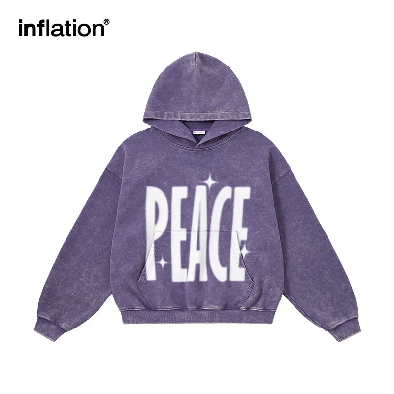 INFLATION Oversized Boxy Hoodies Vintage Washed Peace Graphic Streetwear Heavy Cotton Unisex Distressed Pullover
INFLATION Oversized Boxy Hoodies Vintage Washed Peace Graphic Streetwear Heavy Cotton Unisex Distressed Pullover