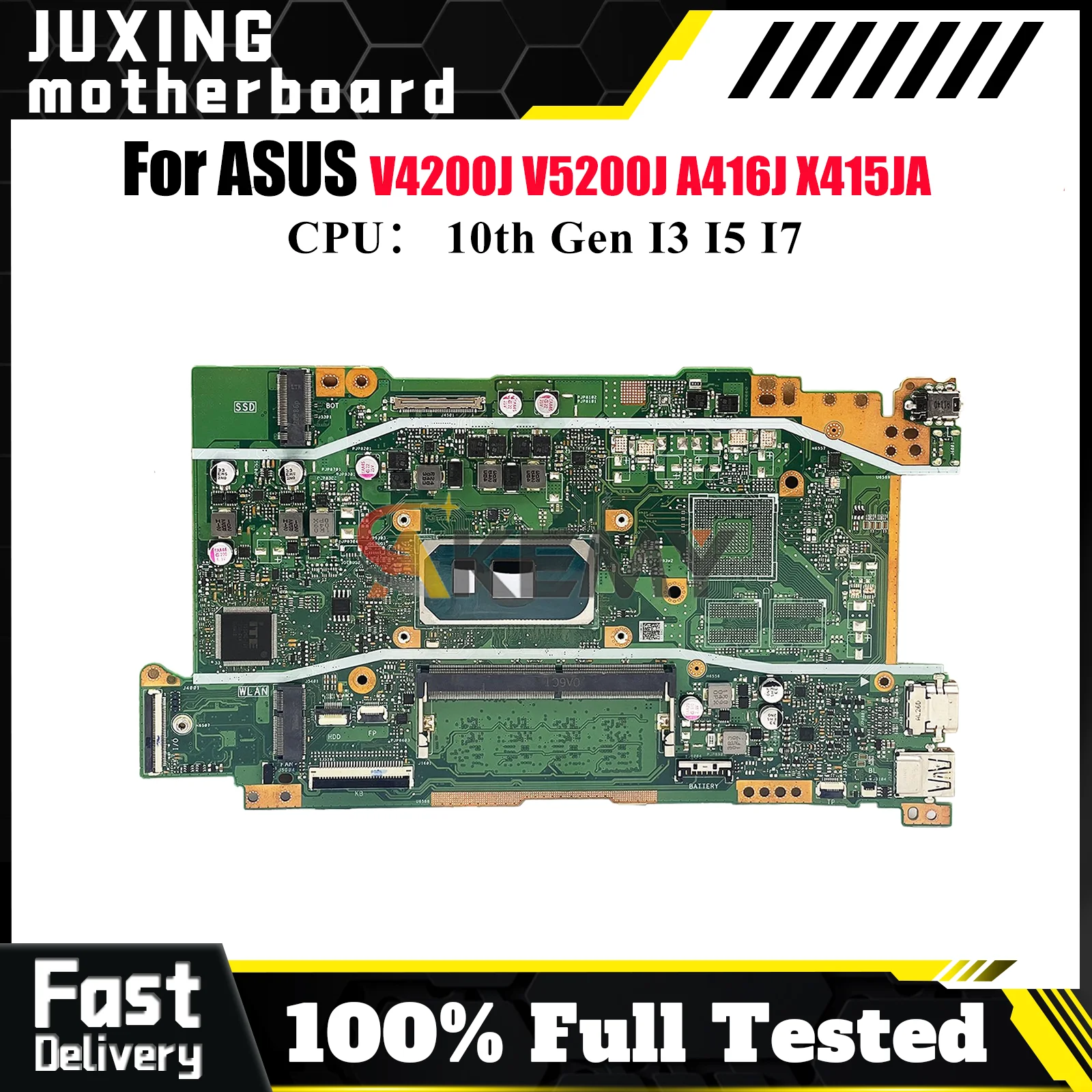 X415JA Laptop Motherboard For ASUS VivoBook X415JAB X415JF X415J X415JP V4200J A416J X415JA V5200J Mainboard With I3 I5 I7 CPU
X415JA Laptop Motherboard For ASUS VivoBook X415JAB X415JF X415J X415JP V4200J A416J X415JA V5200J Mainboard With I3 I5 I7 CPU