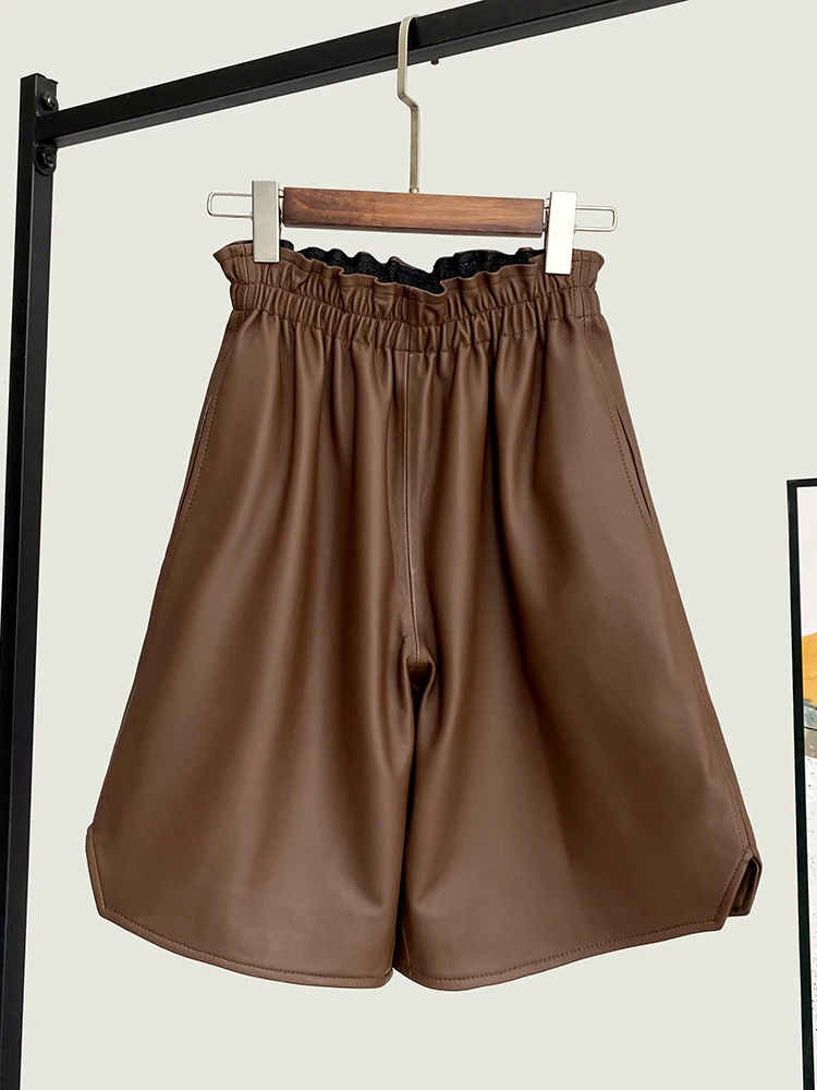 High Quality Genuine Real Leather Pants Women's Spring New Stylish Opening All-Match Waist Cropped Loose Wide Leg Fashion
High Quality Genuine Real Leather Pants Women's Spring New Stylish Opening All-Match Waist Cropped Loose Wide Leg Fashion