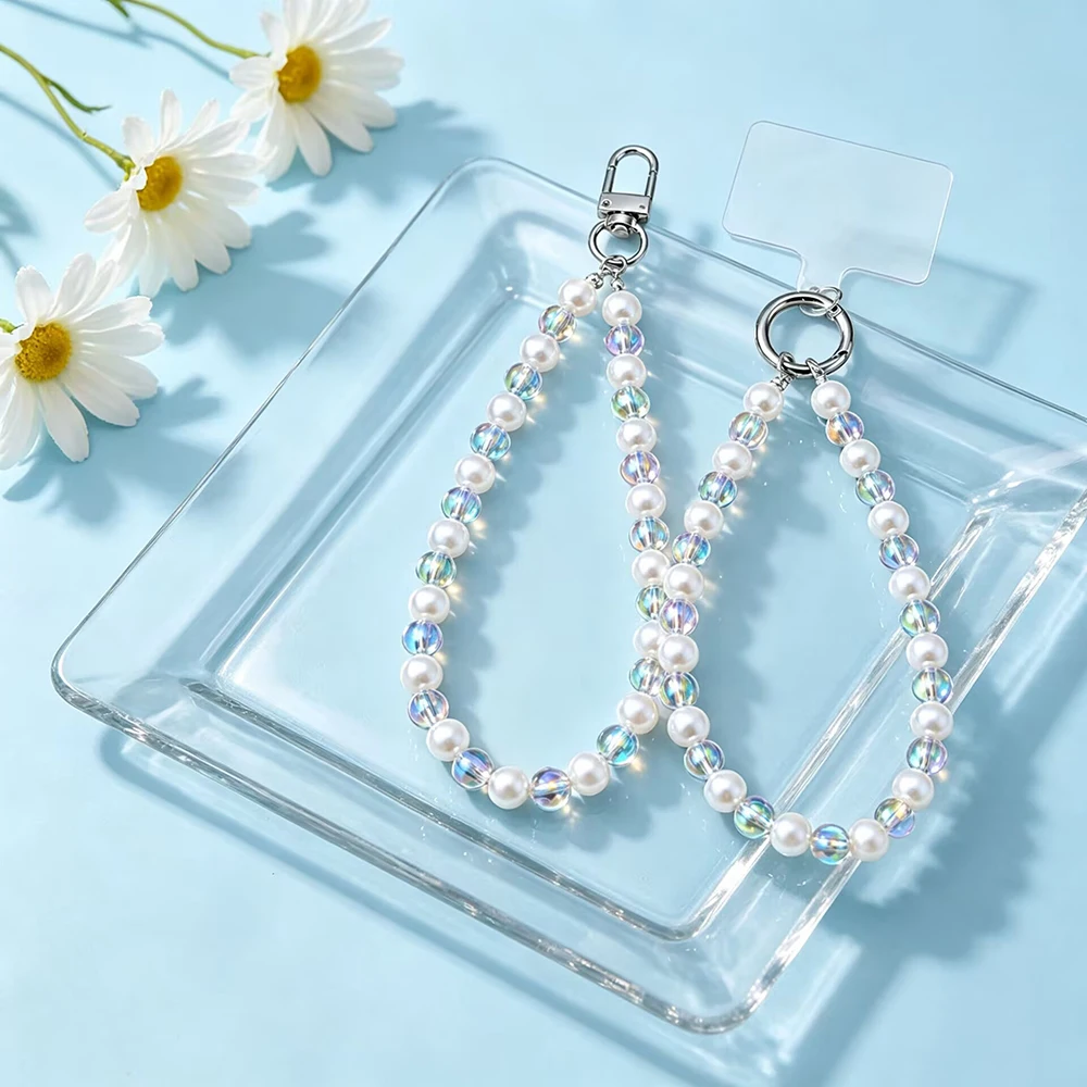 Niche Fashion Keychain Wristlet Strap for Cell Phone Women's Simple Beads Chain Anti-Theft Mobile Lanyard Universal Phone Charm
Niche Fashion Keychain Wristlet Strap for Cell Phone Women's Simple Beads Chain Anti-Theft Mobile Lanyard Universal Phone Charm